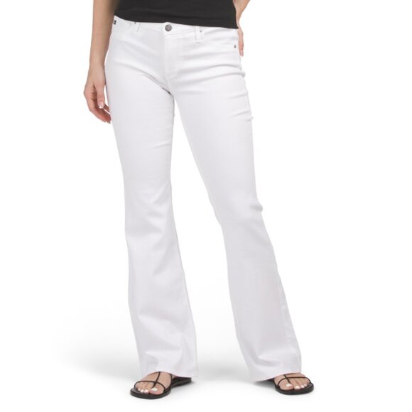 AG White The Angel Bootcut Jeans